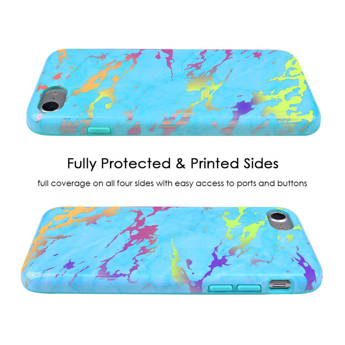 Blue Marble Holo Chrome iPhone Case – Stylish Slim Phone Cover