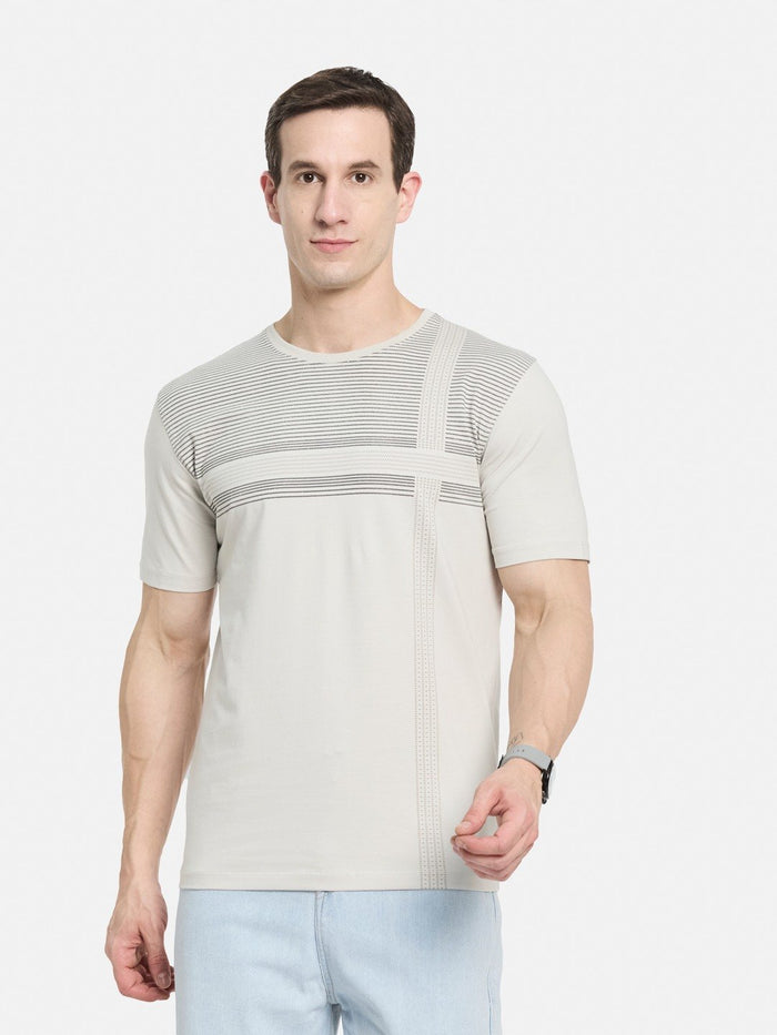 BODY CHECK PRINT  SINGLE JERSEY KNITLYCRA T-SHIRT