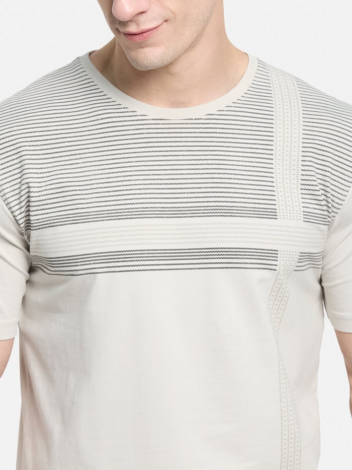 BODY CHECK PRINT  SINGLE JERSEY KNITLYCRA T-SHIRT