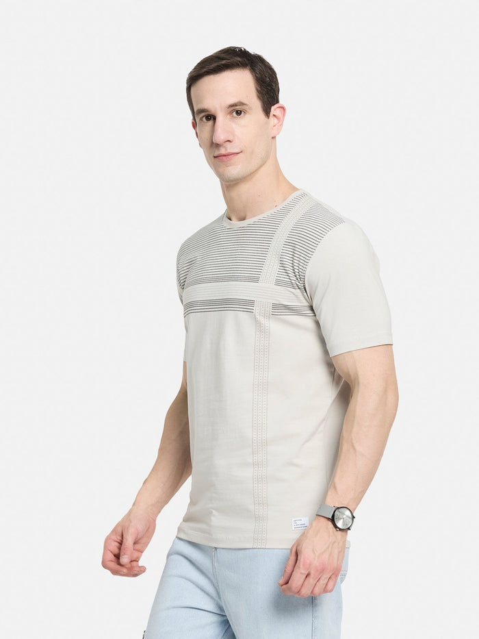 BODY CHECK PRINT  SINGLE JERSEY KNITLYCRA T-SHIRT