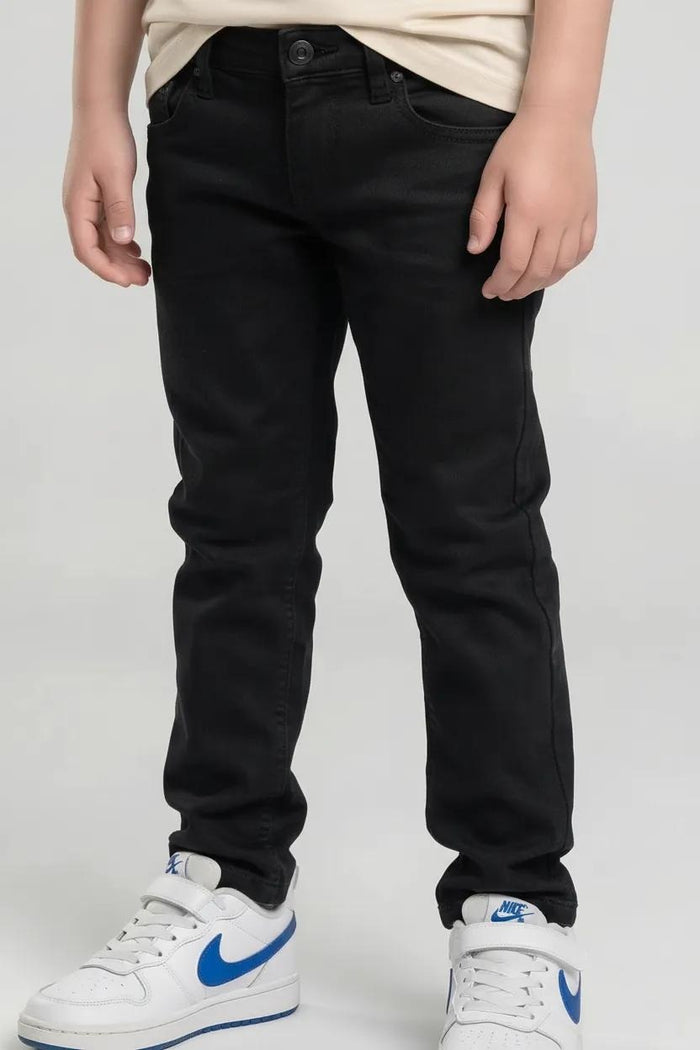 Boy Black Solid Jeans
