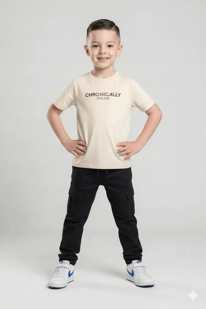 Boy Black Track Pants