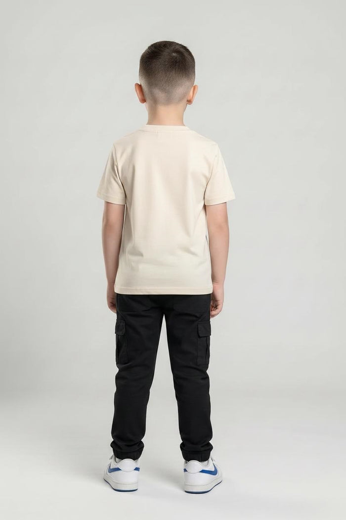 Boy Black Track Pants