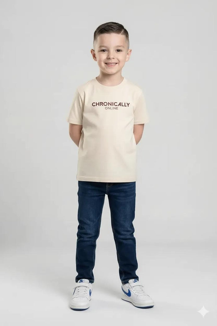 Boy Khaki  Solid Jeans