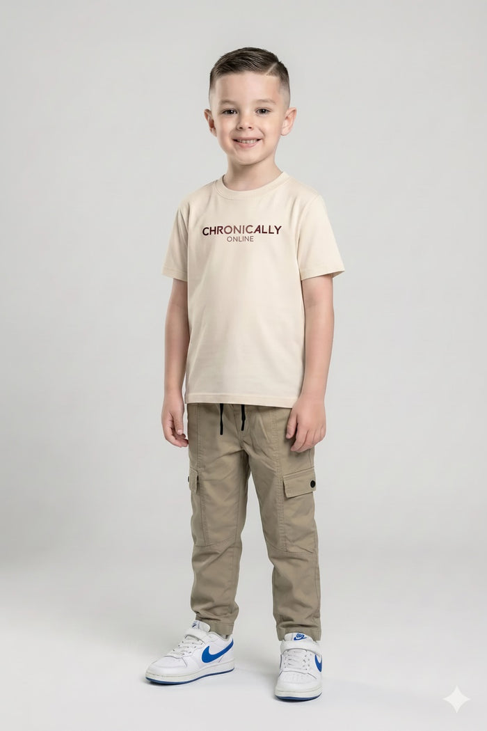 Boy Safari Solid Track Pants
