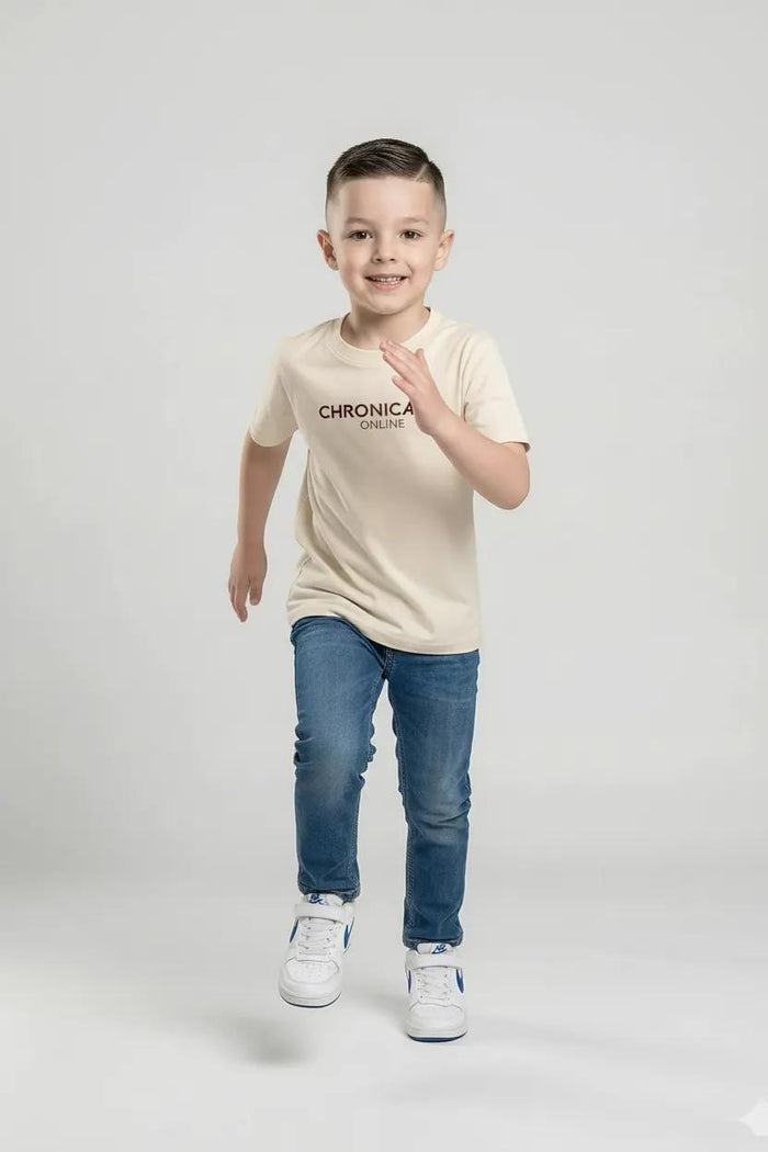 Boy Sand Solid Jeans