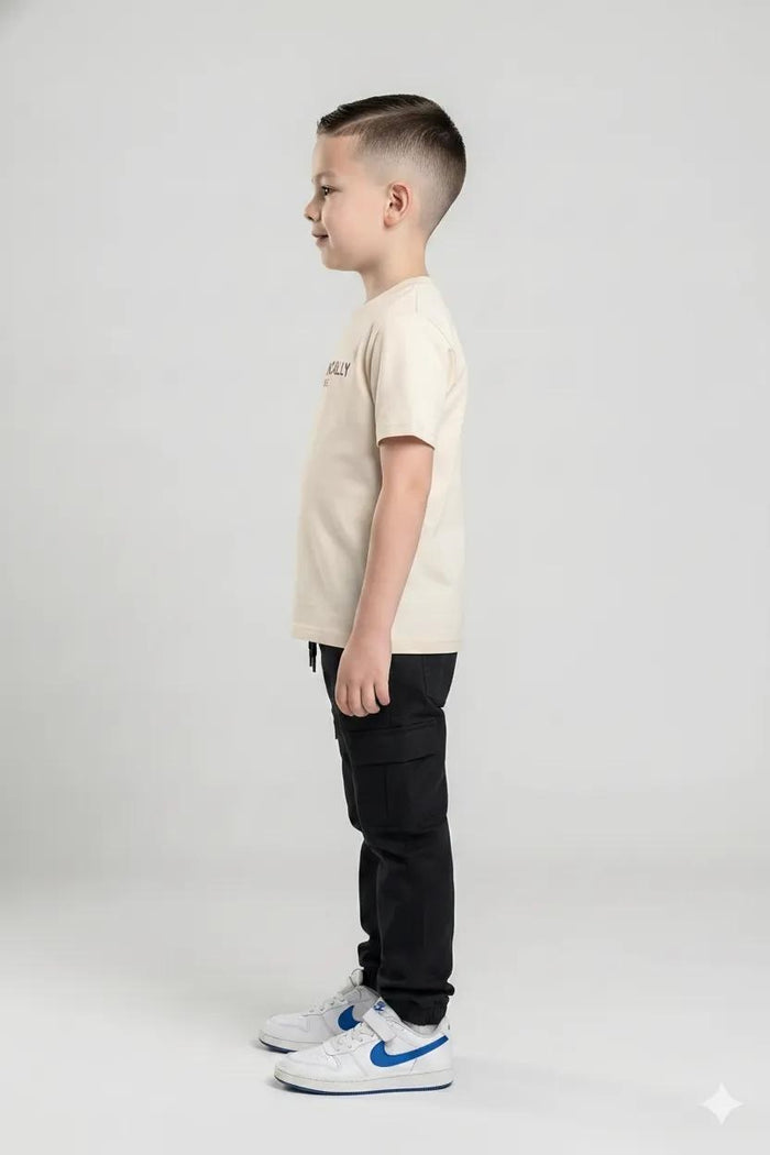 Boys Black Regular Fit Joggers