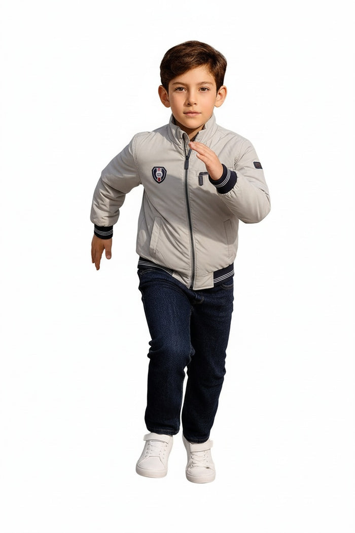 Boys Brand Logo Bomber Jacket