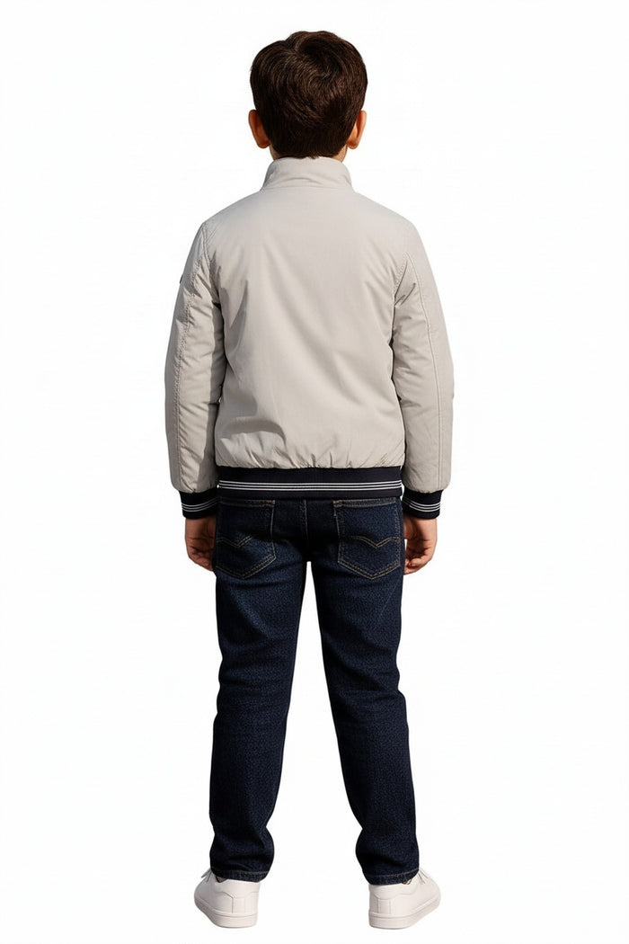 Boys Brand Logo Bomber Jacket