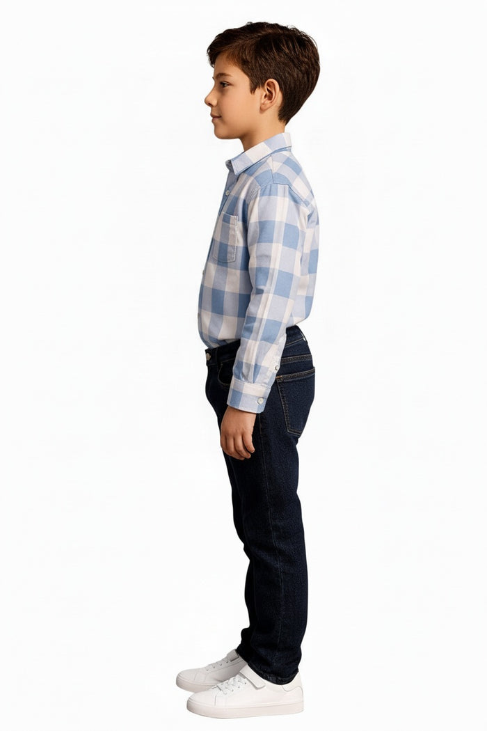 Boys Buffalo Checks Checked Casual Shirt