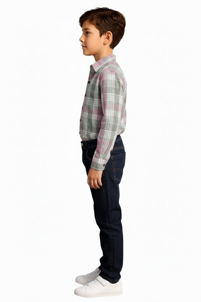 Boys Checked Casual Shirt