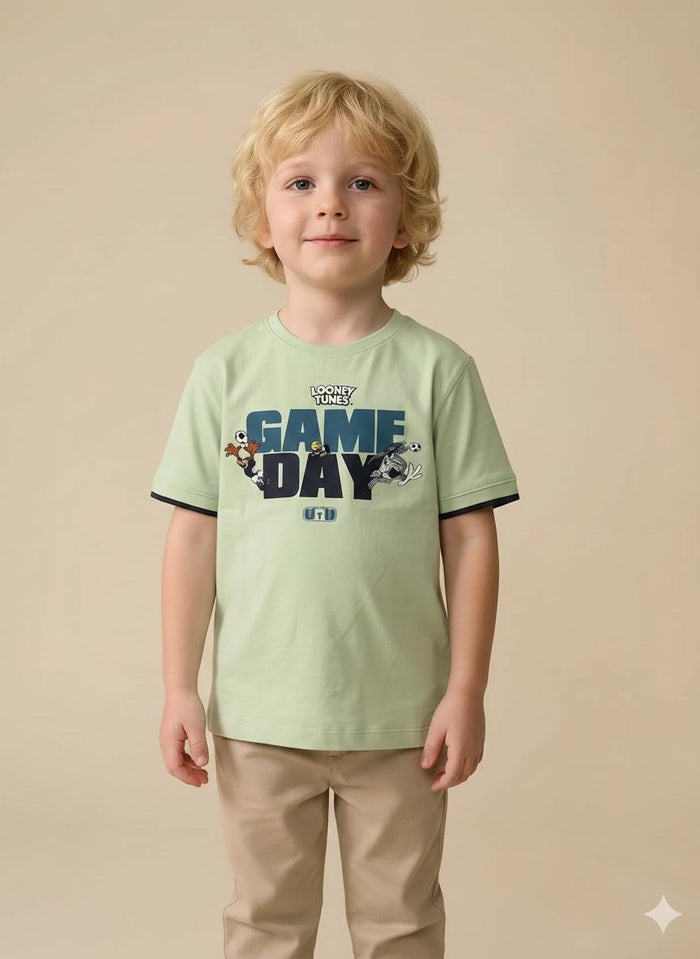 Boys Mist Printed T-shirt