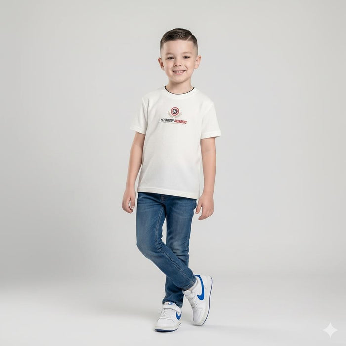 Boys Off White Captain America Printed T-shirt