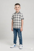 Boys Storm  Checked Polo Collar T-shirt