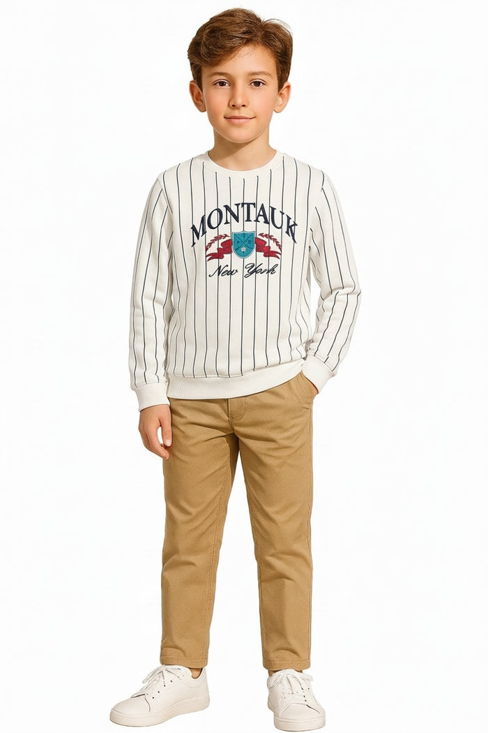 Boys Striped Sweatshirt
