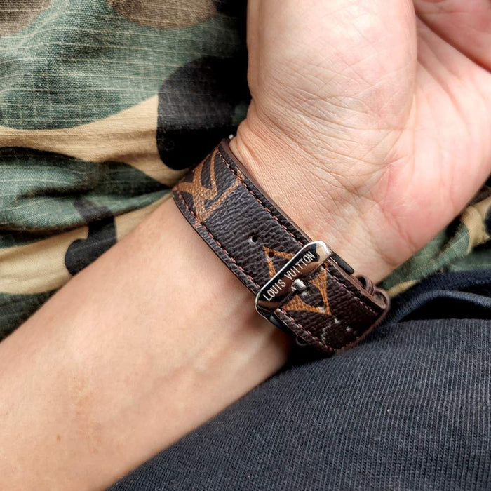Brown Luxury Classic Strap For Apple Watch