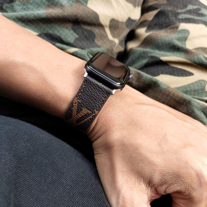 Brown Luxury Classic Strap For Apple Watch