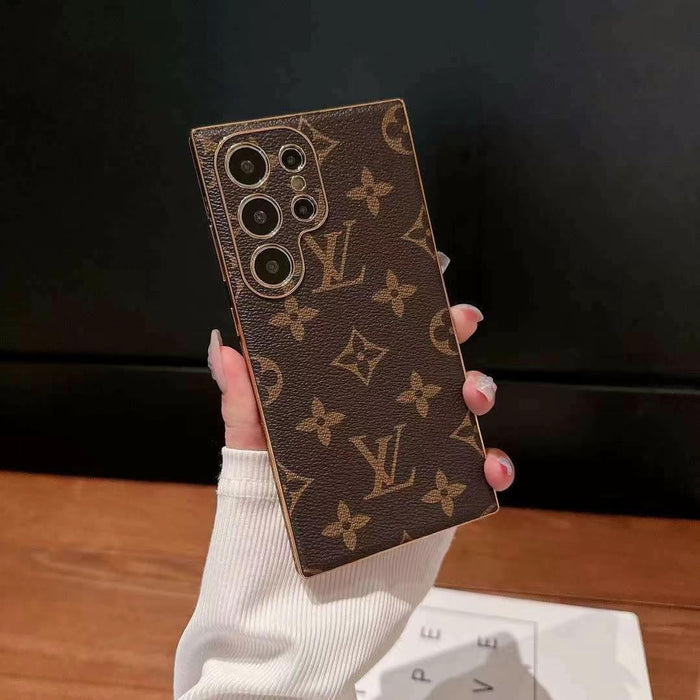 Brown Monogram Samsung Galaxy Case – Luxury Designer Wallet Style Cover