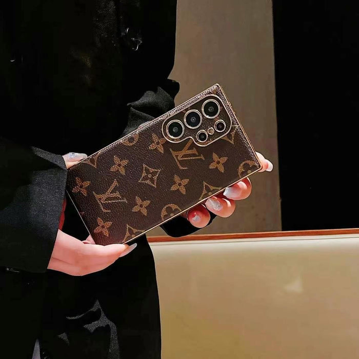 Brown Monogram Samsung Galaxy Case – Luxury Designer Wallet Style Cover