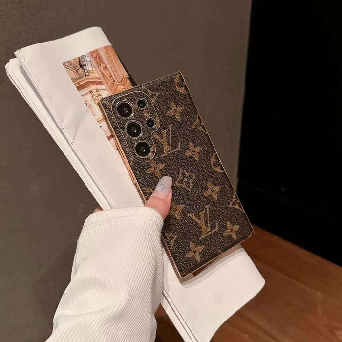 Brown Monogram Samsung Galaxy Case – Luxury Designer Wallet Style Cover