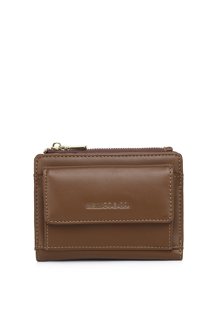 Candy Pop Top Zip Mini Wallet Wallet (Coffee)