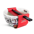 A-Sha Ceramic Ramen Bowl with Chopsticks - Easy Noodle Night Favorite