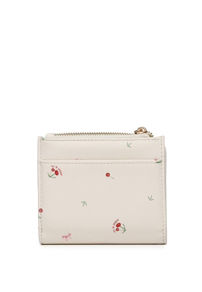 Cherie Knot Top Zip Short Wallet (Cornsilk)