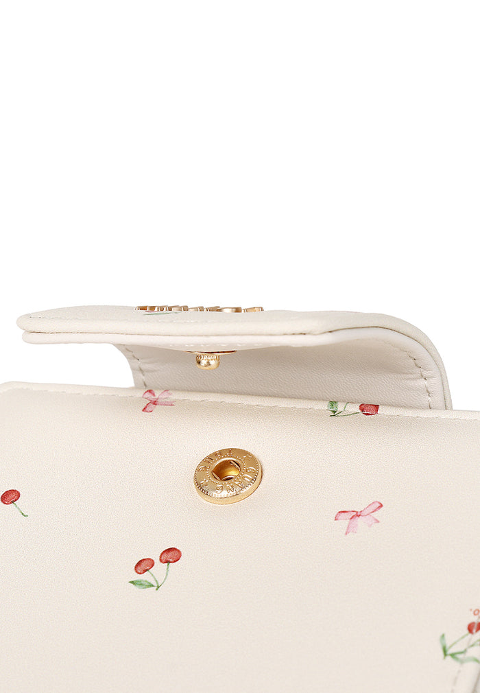 Cherie Knot Top Zip Short Wallet (Cornsilk)
