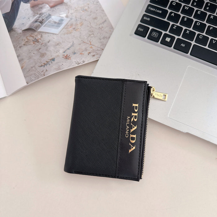 Chic Luxury Zipper ID Card Holder Wallet