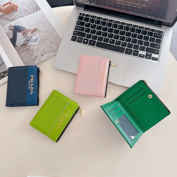 Chic Luxury Zipper ID Card Holder Wallet