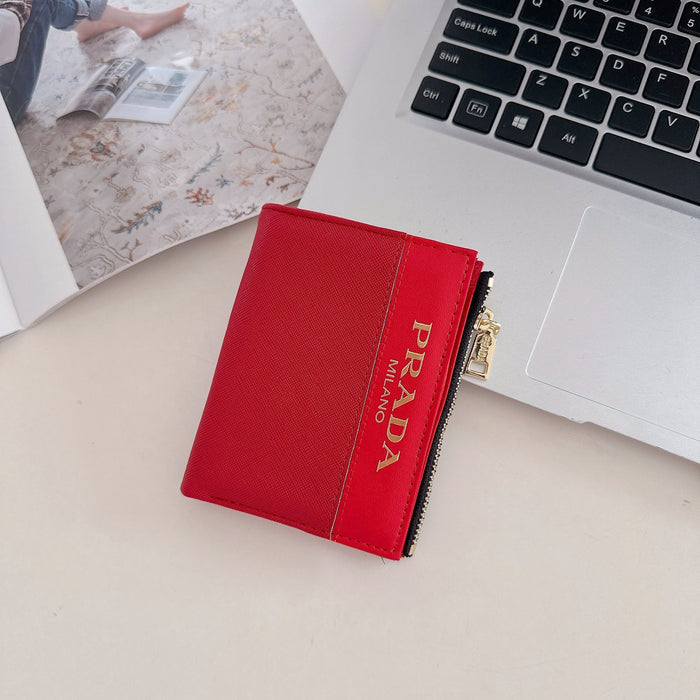 Chic Luxury Zipper ID Card Holder Wallet