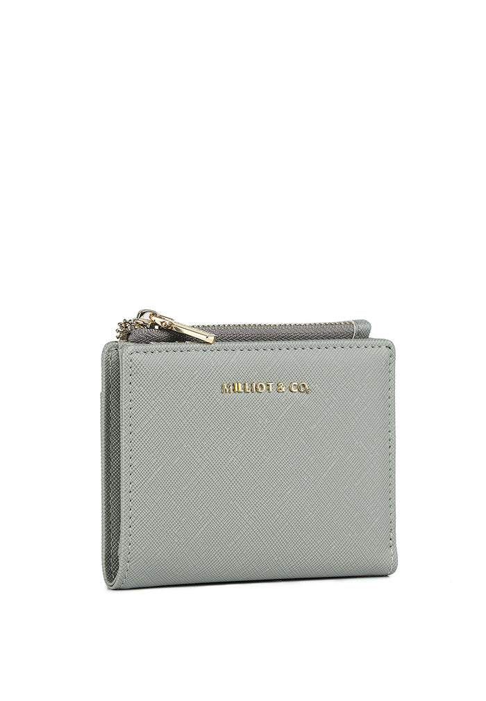 Chic Me Top Zip Mini Wallet (Smoke)