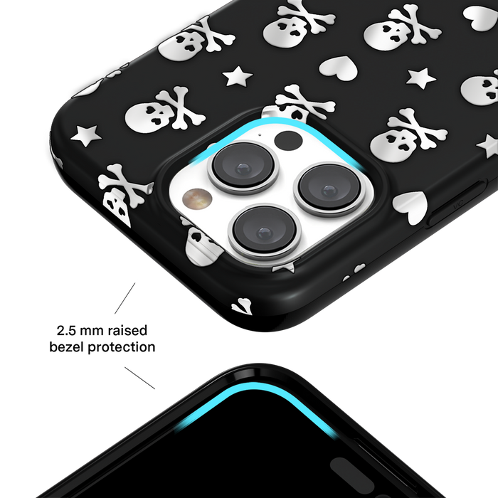 Chrome Skulls iPhone Case – Aesthetic Shockproof Phone Cover