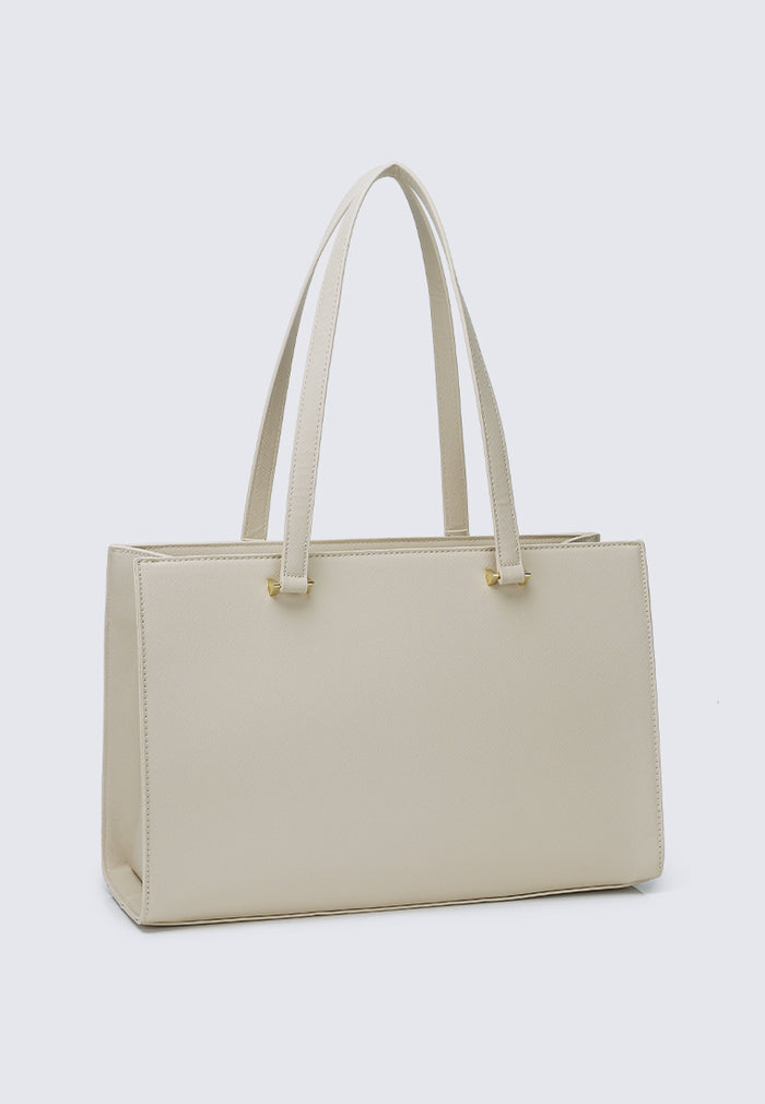 Cody Multi-compartment Tote Bag (Beige)