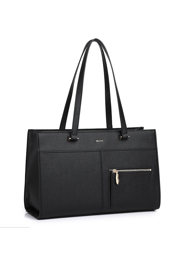 Cody Multi-compartment Tote Bag (Black)