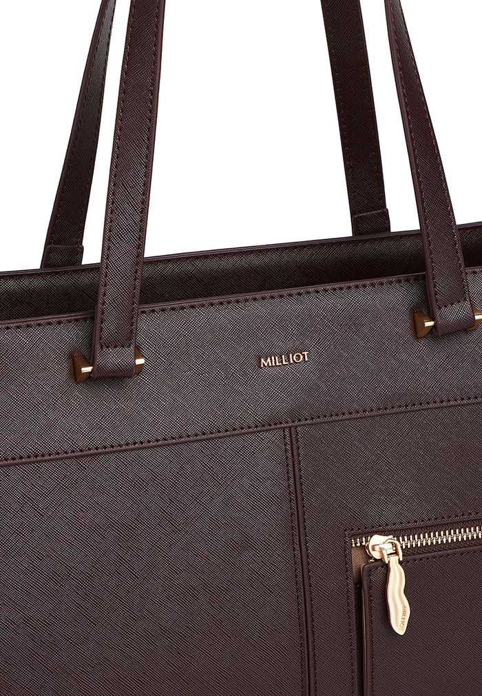 Cody Multi-compartment Tote Bag (Coffee)