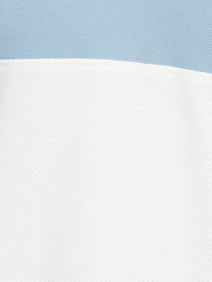 COLOUR BLOCKED CUTN SEW STRIPE EMBROIDED APPLIQUE  T-SHIRT