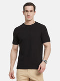 CORE ROUND NECK WAFFLE KNIT T-SHIRT