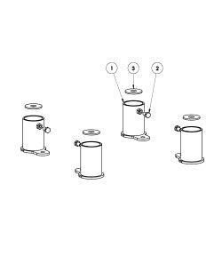 Cover set for leg (FZV) 205/2205/A102/A205