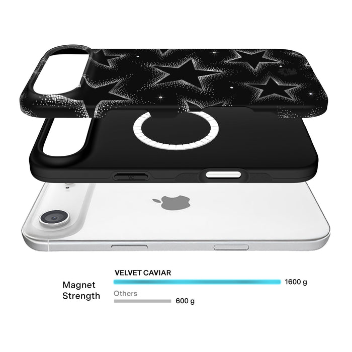 Crystal Chrome Stars iPhone Case – Cute Aesthetic Phone Cover