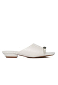 Daniela Toe Ring Heeled Sandals (Off White)