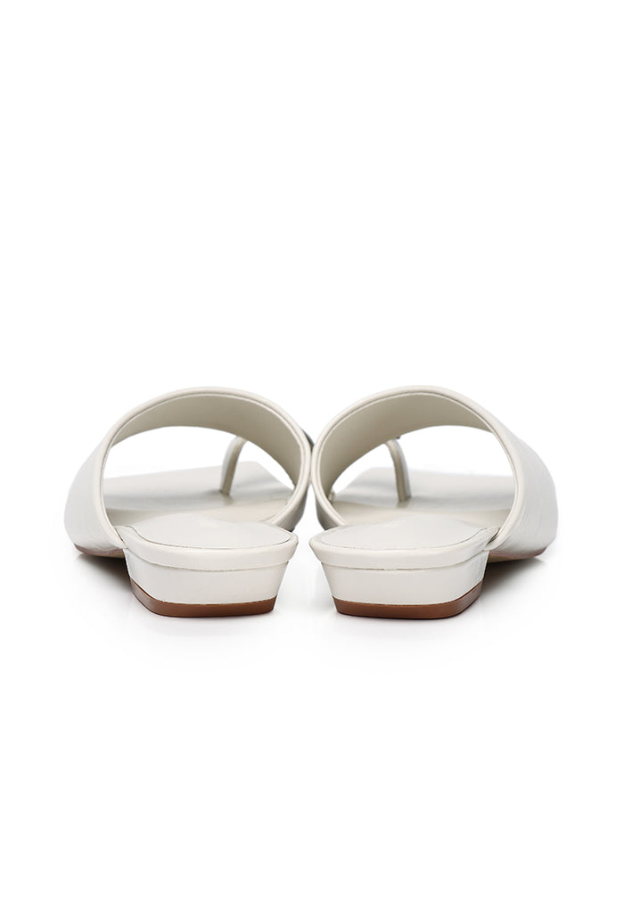 Daniela Toe Ring Heeled Sandals (Off White)