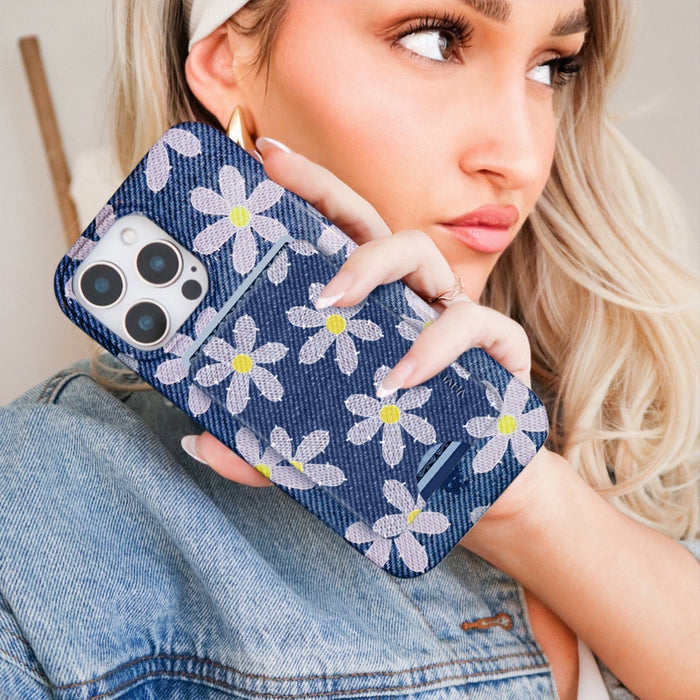 Denim Daisy MagSafe Wallet – Magnetic Card Holder for iPhone