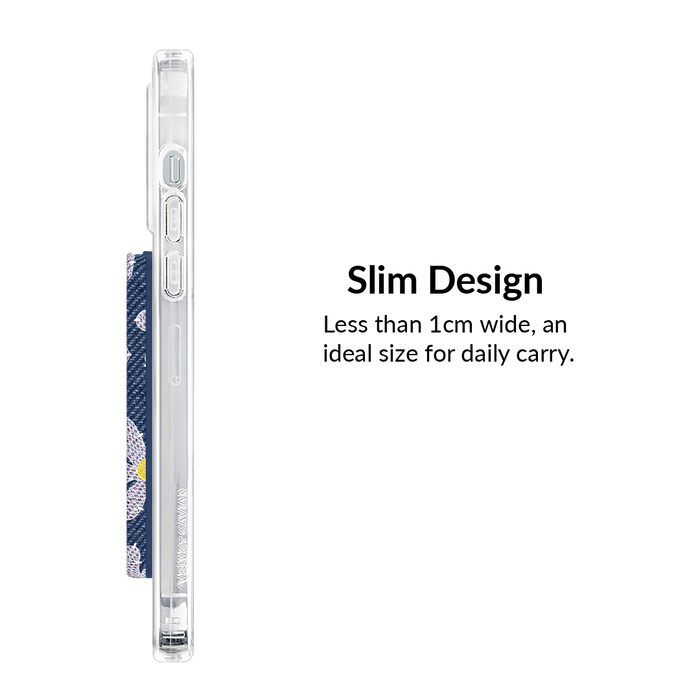 Denim Daisy MagSafe Wallet – Magnetic Card Holder for iPhone