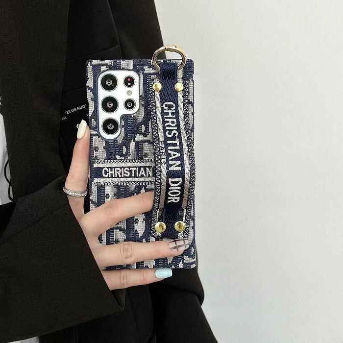 Designer Inspired Hand Strap Phone Case