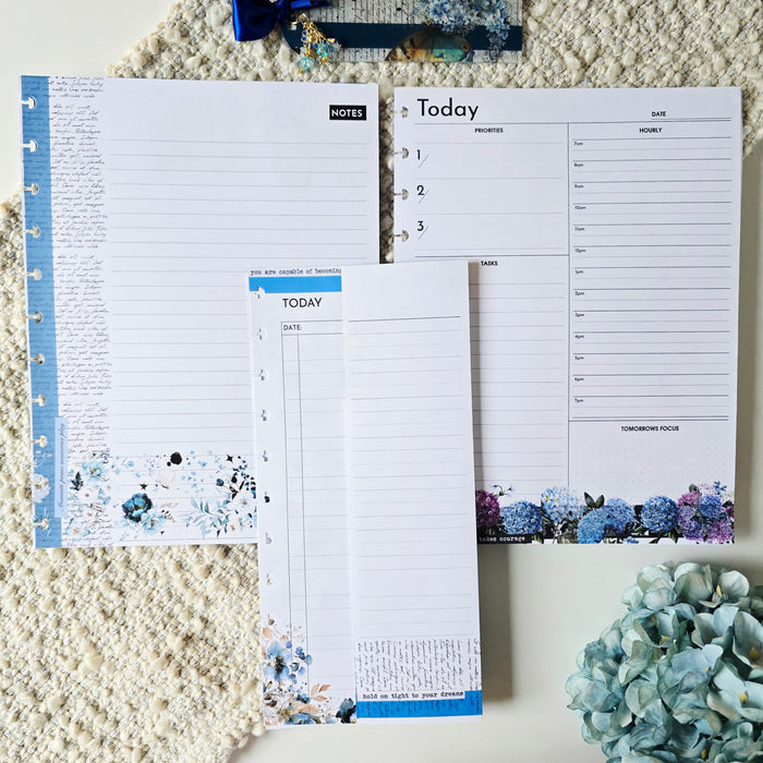 Discbound Foldout Today Inserts | Azure Blooms
