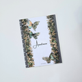 Arbor Designs personalised discbound planner cover by dream.design.bloom, natural green cover with custom name or phrase design