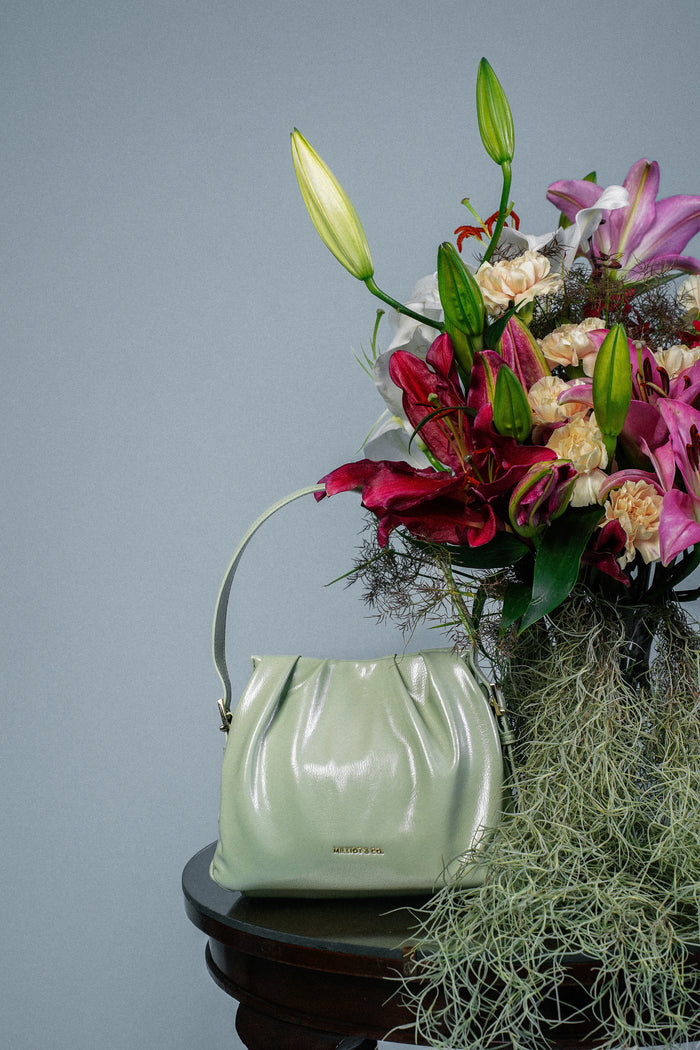 Donna Top Handle Bag  (Light Green)