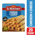 El Monterey Chicken & Cheese Flour Taquitos, 20 oz, 20 Ct (Frozen)