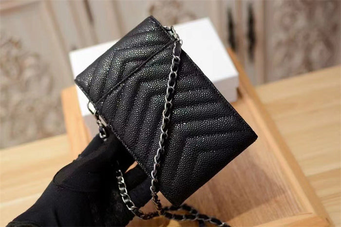 Elegant genuine leather crossbody bag